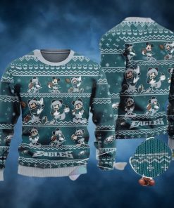 Mickey Mouse NFL Philadelphia Football Ugly Christmas Sweater Eagles Gifts