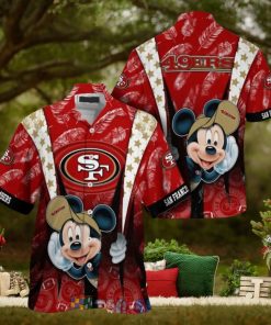 Mickey Mouse NFL San Francisco 49ers Hat Tropical Hawaiian Shirt