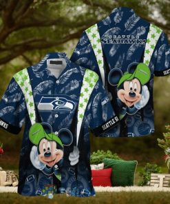 Mickey Mouse NFL Seattle Seahawks Hat Tropical Hawaiian Shirt