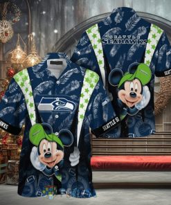 Mickey Mouse NFL Seattle Seahawks Hat Tropical Hawaiian Shirt