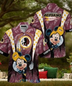 Mickey Mouse NFL Washington Commanders Hat Tropical Hawaiian Shirt