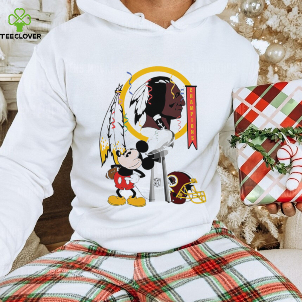 Mickey Mouse NFL Washington Redskins football Super Bowl Champions helmet logo shirt Mickey Mouse NFL Washington Redskins football Super Bowl Champions helmet logo shirt