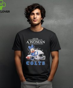 Mickey Mouse Never Underestimate A Woman Who Understands Football And Loves Indianapolis Colts Shirt