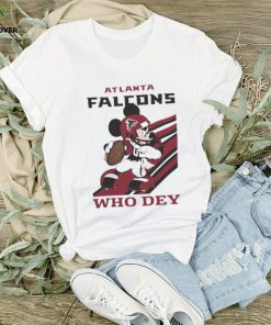 Mickey Mouse Nfl Atlanta Falcons Football Player Who Dey Slogan Shirt