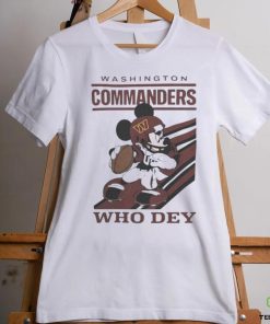 Mickey Mouse Nfl Washington Commanders Football Player Who Dey Slogan Shirt