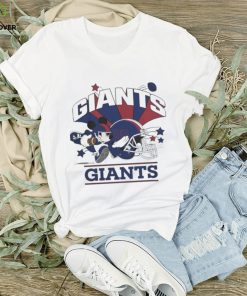 Mickey Mouse Player New York Giants Football Helmet Logo Character Shirt