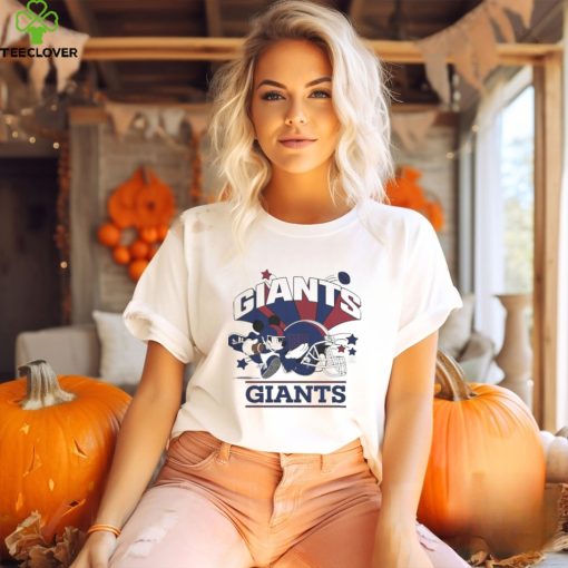 Mickey Mouse Player New York Giants Football Helmet Logo Character Shirt