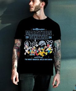 Mickey Mouse Running Walt Disney World Marathon 2024 The Most Magical Miles On Earth T shirt