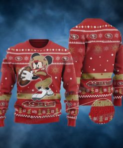 Mickey Mouse San Francisco NFL Football Ugly Christmas Sweater 49ers Gifts