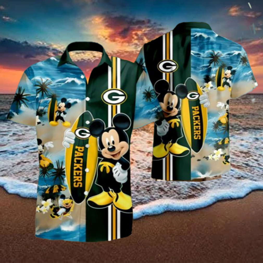 Mickey Mouse Summer Green Bay Packers Hawaiian Shirt Mickey Mouse Summer Green Bay Packers Hawaiian Shirt