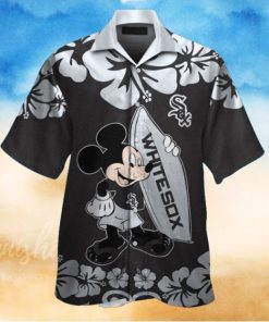 Mickey Mouse Surfboards Chicago White Sox Hawaiian Shirt