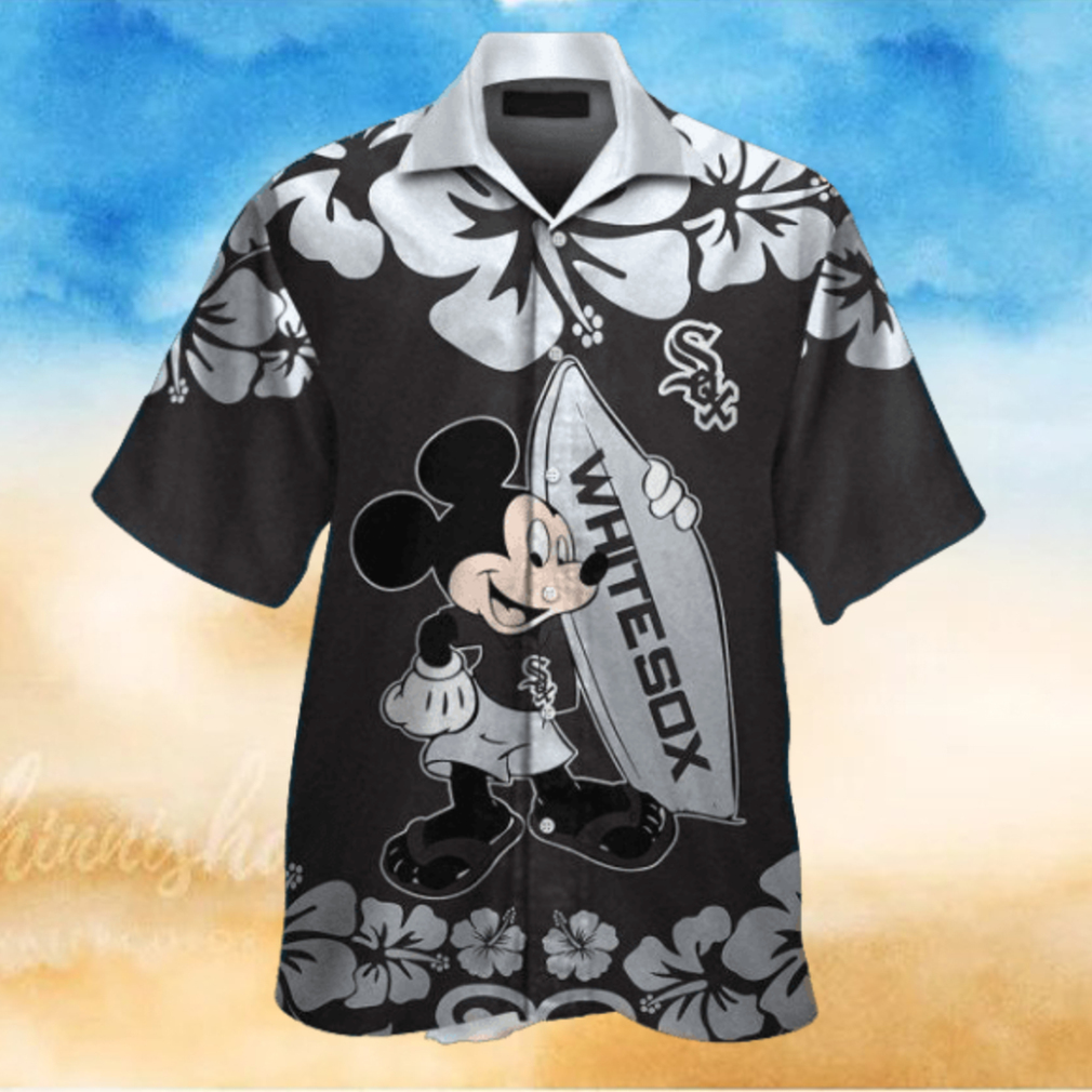 Mickey Mouse Surfboards Chicago White Sox Hawaiian Shirt Mickey Mouse Surfboards Chicago White Sox Hawaiian Shirt