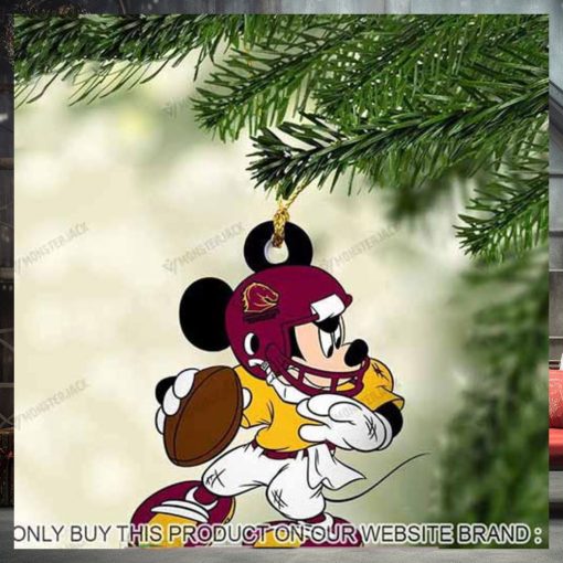 Mickey Mouse X Brisbane Broncos 2023 Christmas Ornament