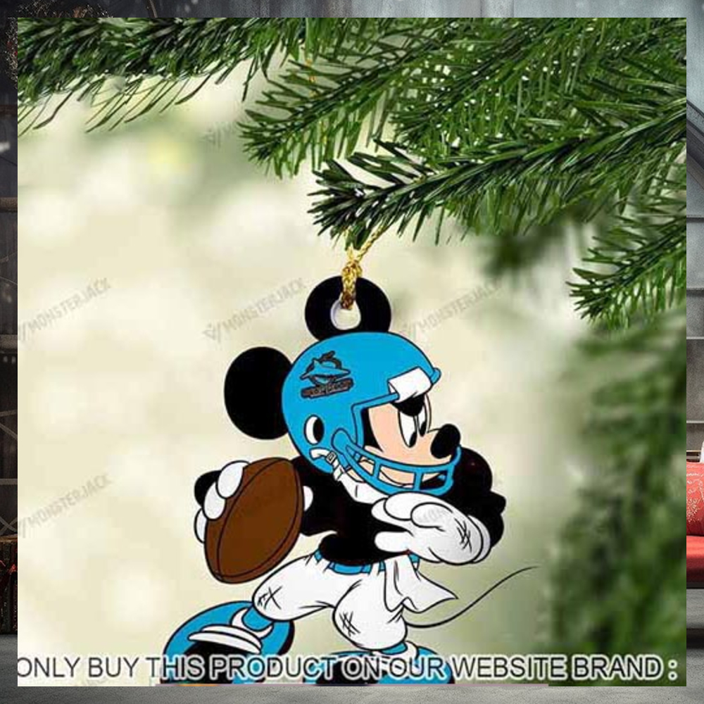 Mickey Mouse X Cronulla Sutherland Sharks 2023 Christmas Ornament