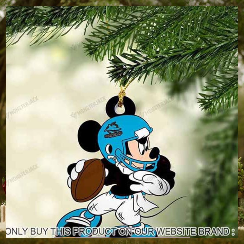 Mickey Mouse X Cronulla Sutherland Sharks 2023 Christmas Ornament Mickey Mouse X Cronulla Sutherland Sharks 2023 Christmas Ornament