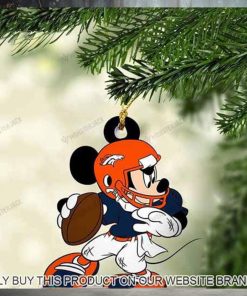 Mickey Mouse X Denver Broncos 2023 Christmas Ornament
