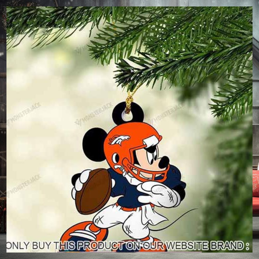 Mickey Mouse X Denver Broncos 2023 Christmas Ornament Mickey Mouse X Denver Broncos 2023 Christmas Ornament