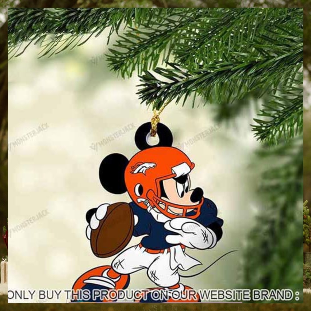 Mickey Mouse X Denver Broncos 2023 Christmas Ornament Mickey Mouse X Denver Broncos 2023 Christmas Ornament
