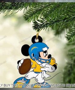 Mickey Mouse X Los Angeles Chargers 2023 Christmas Ornament