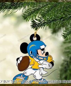 Mickey Mouse X Los Angeles Chargers 2023 Christmas Ornament