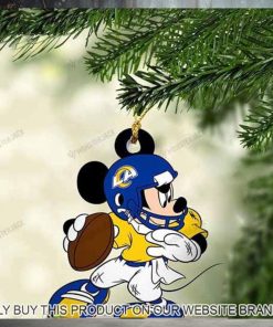 Mickey Mouse X Los Angeles Rams 2023 Christmas Ornament