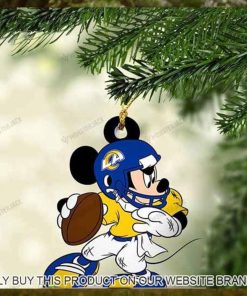 Mickey Mouse X Los Angeles Rams 2023 Christmas Ornament