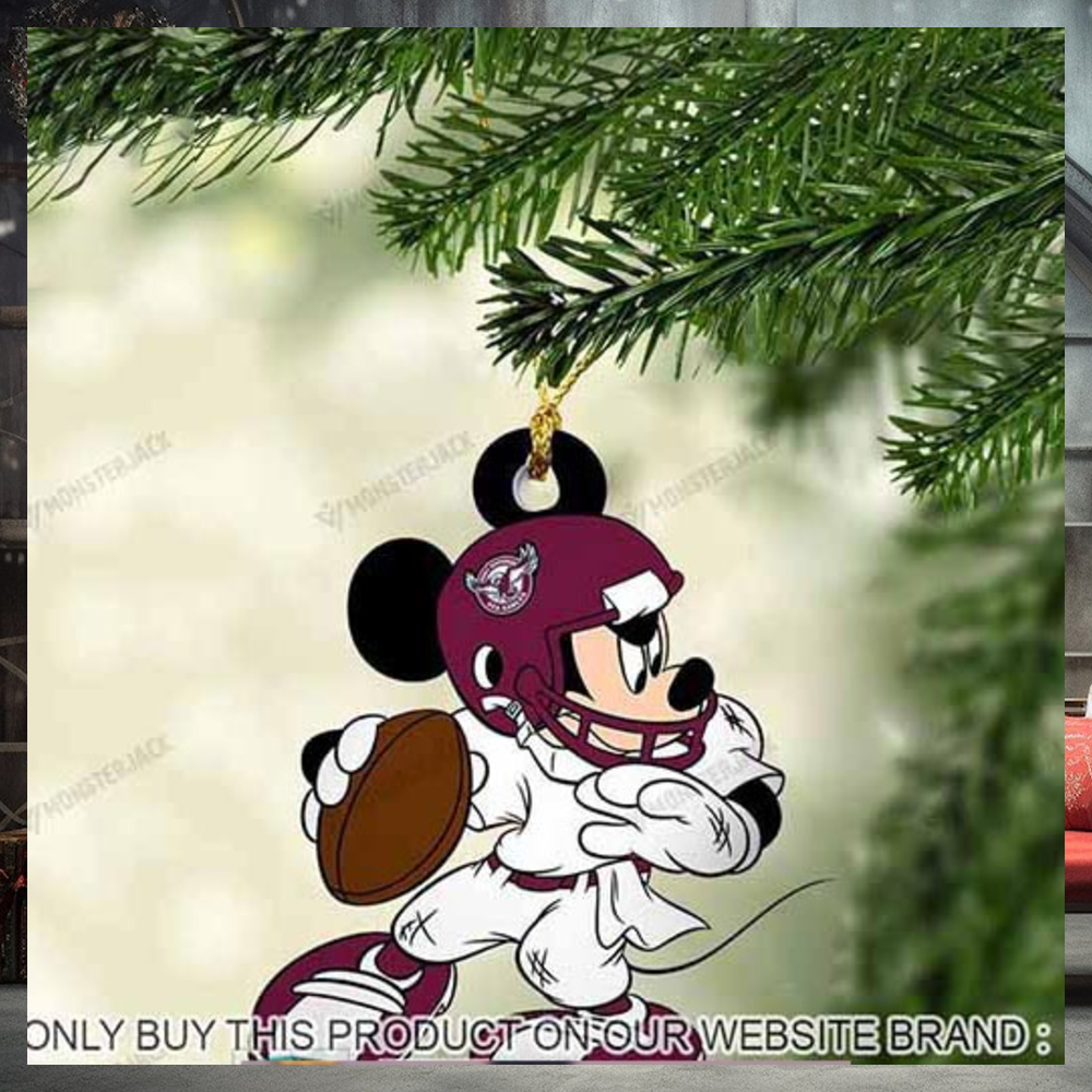 Mickey Mouse X Manly Warringah Sea Eagles 2023 Christmas Ornament