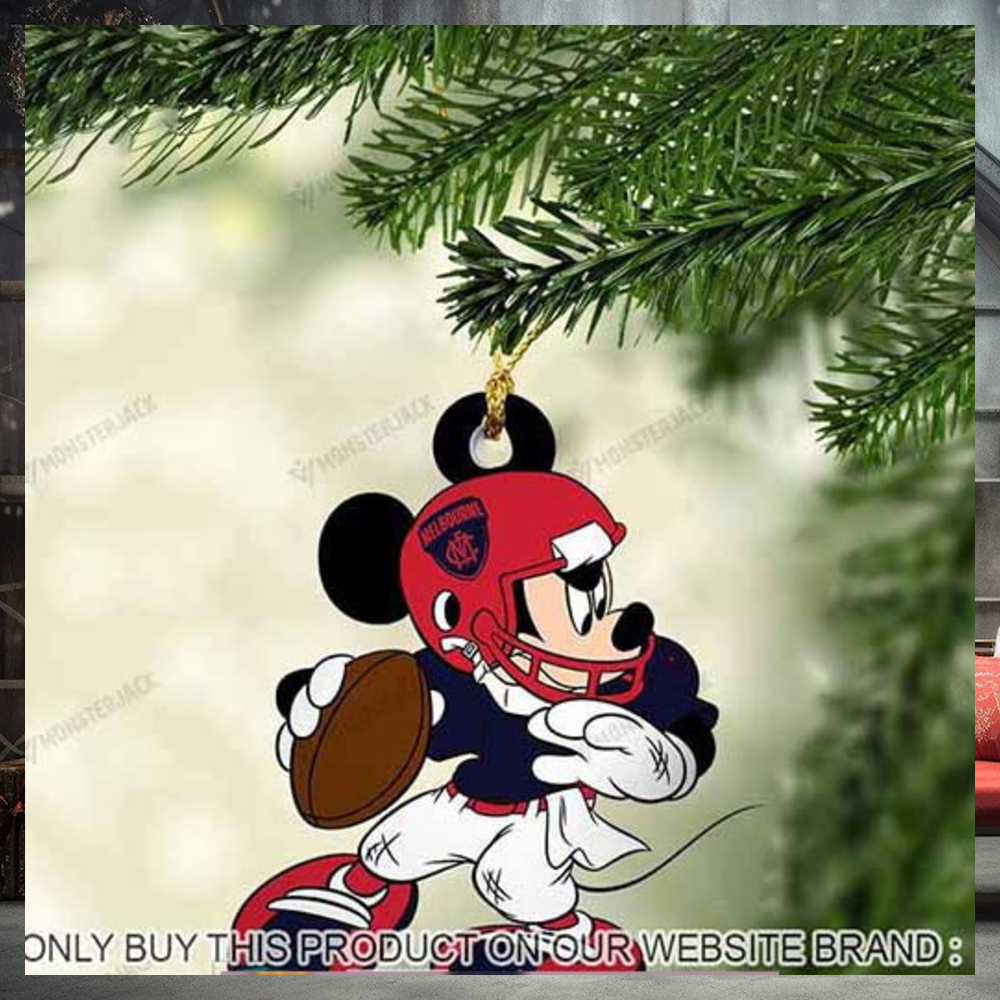 Mickey Mouse X Melbourne Football Club 2023 Christmas Ornament