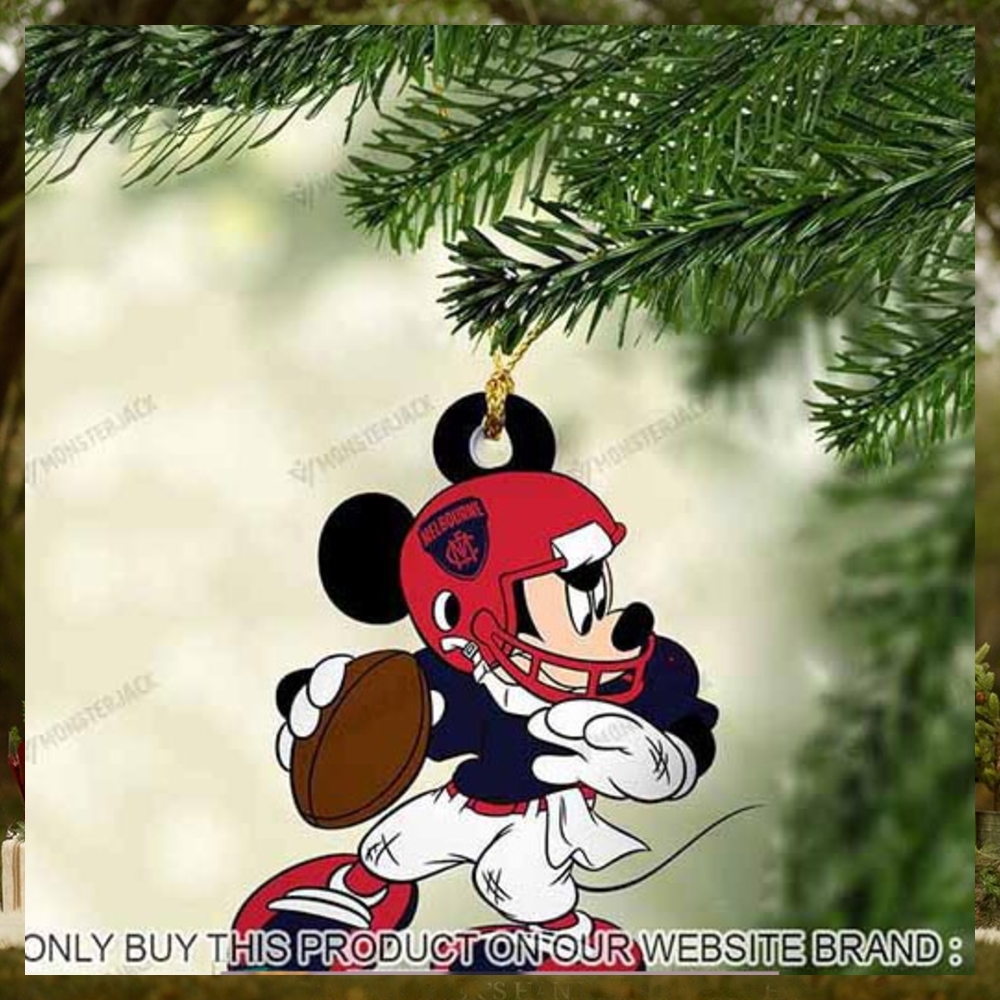 Mickey Mouse X Melbourne Football Club 2023 Christmas Ornament Mickey Mouse X Melbourne Football Club 2023 Christmas Ornament