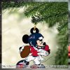 Mickey Mouse X New England Patriots 2023 Christmas Ornament