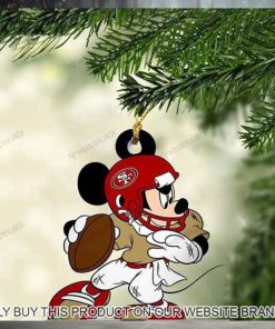 Mickey Mouse X San Francisco 49Ers 2023 Christmas Ornament