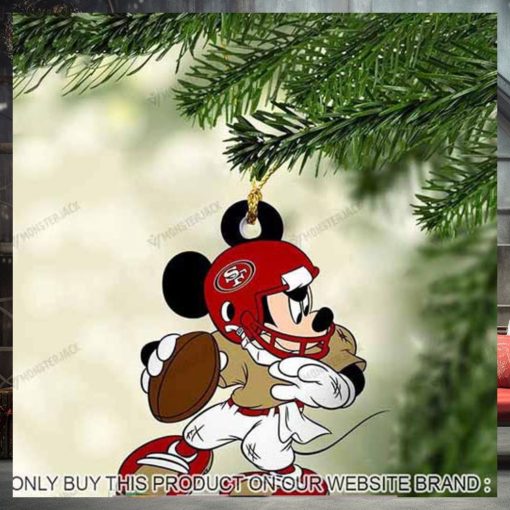 Mickey Mouse X San Francisco 49Ers 2023 Christmas Ornament