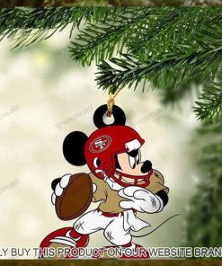 Mickey Mouse X San Francisco 49Ers 2023 Christmas Ornament