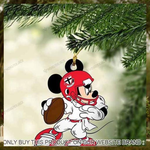 Mickey Mouse X St Kilda Football Club 2023 Christmas Ornament