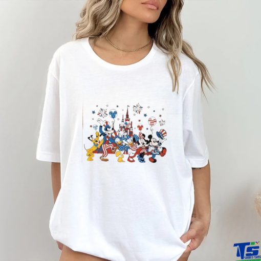 Mickey Mouse and Friends Custom 4th Of July Retro Shirt