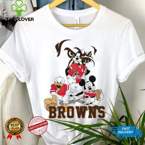 Mickey Mouse characters Disney Cleveland Browns shirt