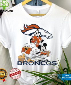 Mickey Mouse characters Disney Denver Broncos shirt