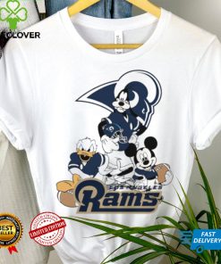 Mickey Mouse characters Disney Los Angeles Rams shirt