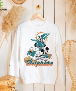 Mickey Mouse characters Disney Miami Dolphins shirt 2 Mickey Mouse characters Disney Miami Dolphins shirt