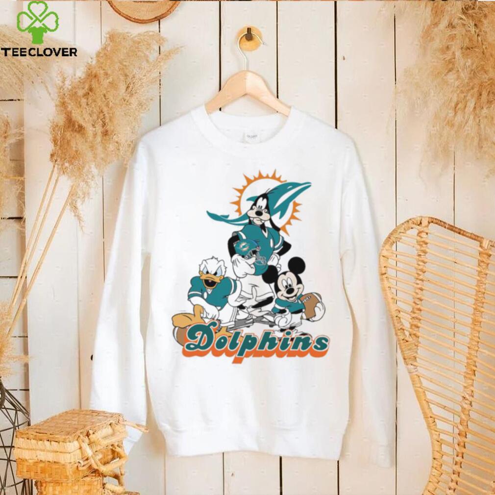 Mickey Mouse characters Disney Miami Dolphins shirt Mickey Mouse characters Disney Miami Dolphins shirt