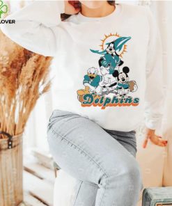 Mickey Mouse characters Disney Miami Dolphins shirt 3 Mickey Mouse characters Disney Miami Dolphins shirt