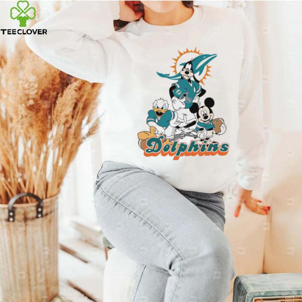 Mickey Mouse characters Disney Miami Dolphins shirt Mickey Mouse characters Disney Miami Dolphins shirt