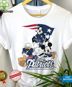 Mickey Mouse characters Disney New England Patriots shirt