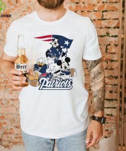 Mickey Mouse characters Disney New England Patriots shirt