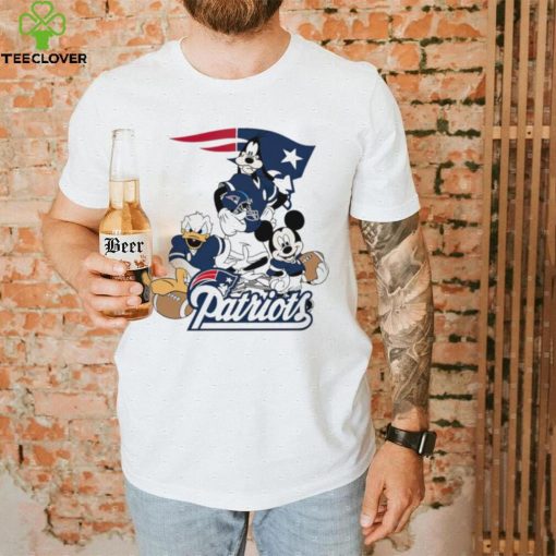 Mickey Mouse characters Disney New England Patriots shirt