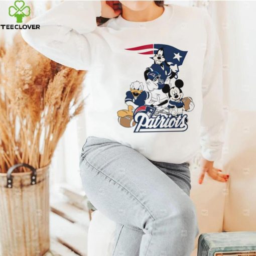 Mickey Mouse characters Disney New England Patriots shirt