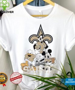 Mickey Mouse characters Disney Orleans Saints shirt
