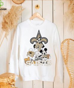 Mickey Mouse characters Disney Orleans Saints shirt
