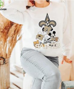Mickey Mouse characters Disney Orleans Saints shirt