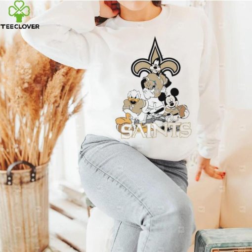 Mickey Mouse characters Disney Orleans Saints shirt